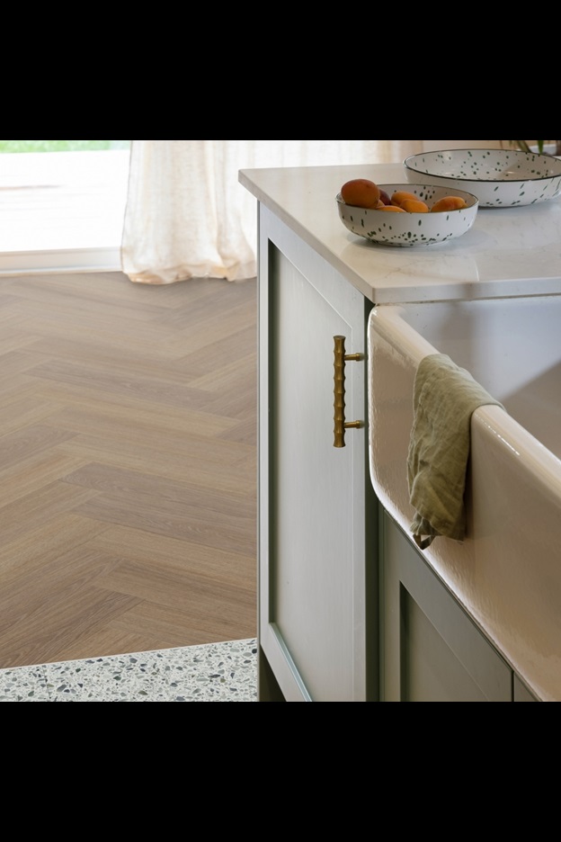  Interior Pictures of Brown Glyde Oak 22877 from the Moduleo Roots Herringbone Short collection | Moduleo